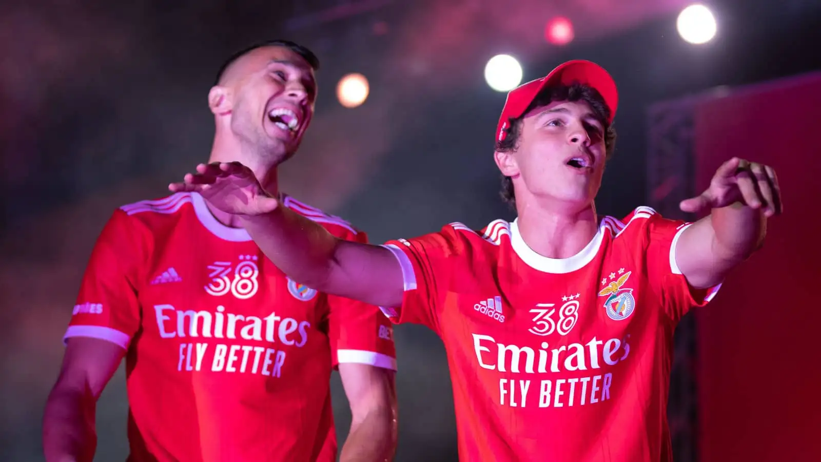 Benfica stars Odysseas Vlachodimos and Joao Neves