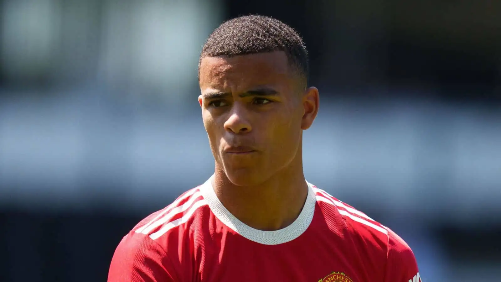 Mason Greenwood of Man Utd during the 2021/22 Pre Season Friendly match between Derby County and Manchester United at the Ipro Stadium, Derby, England on 18 July 2021