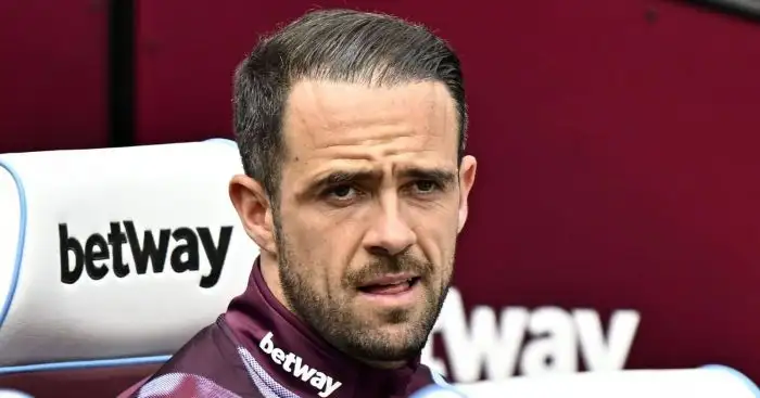 Danny Ings (West Ham) during the West Ham vs Arsenal Premier League match at the London Stadium