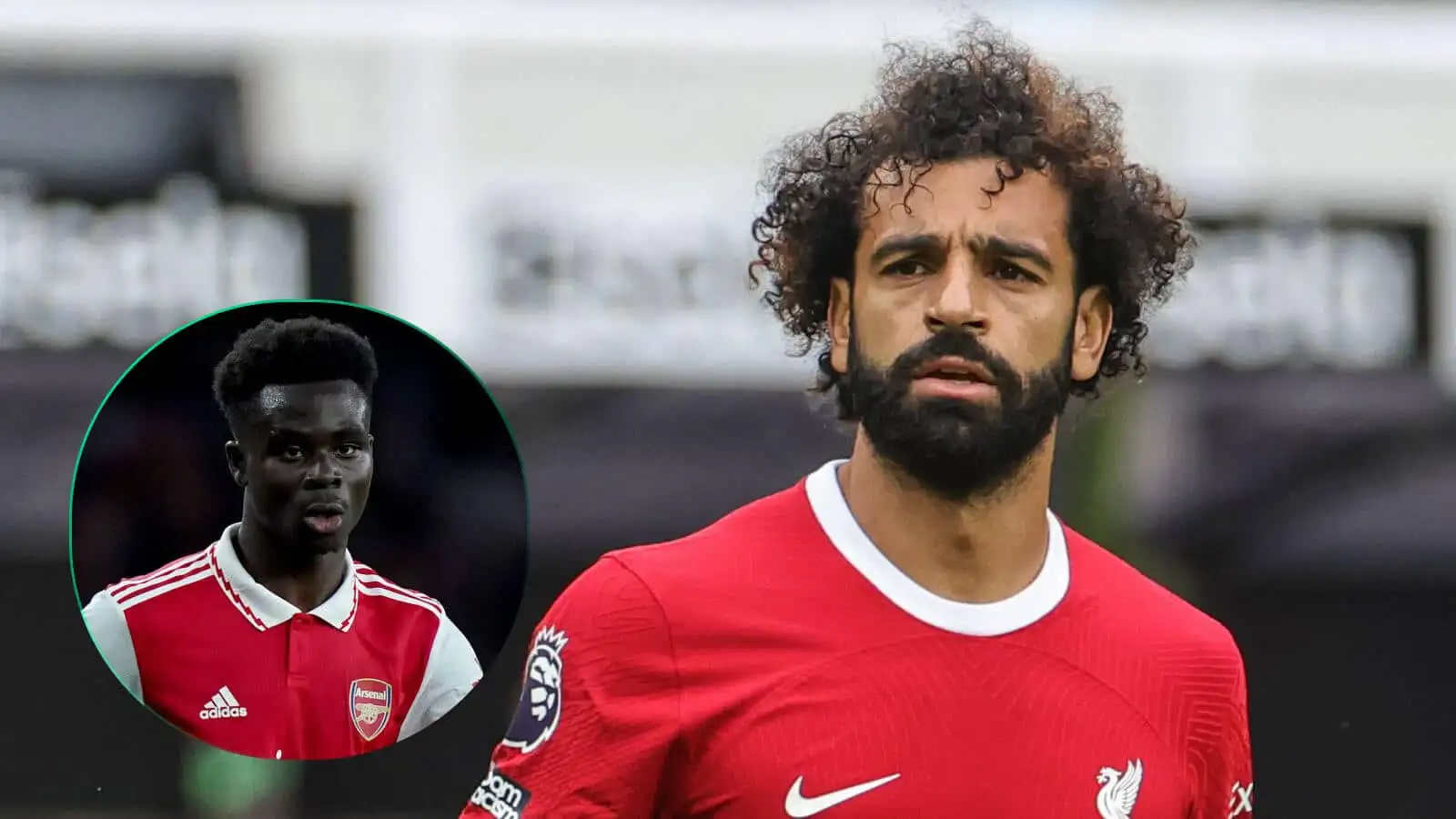 Mohamed Salah and Bukayo Saka