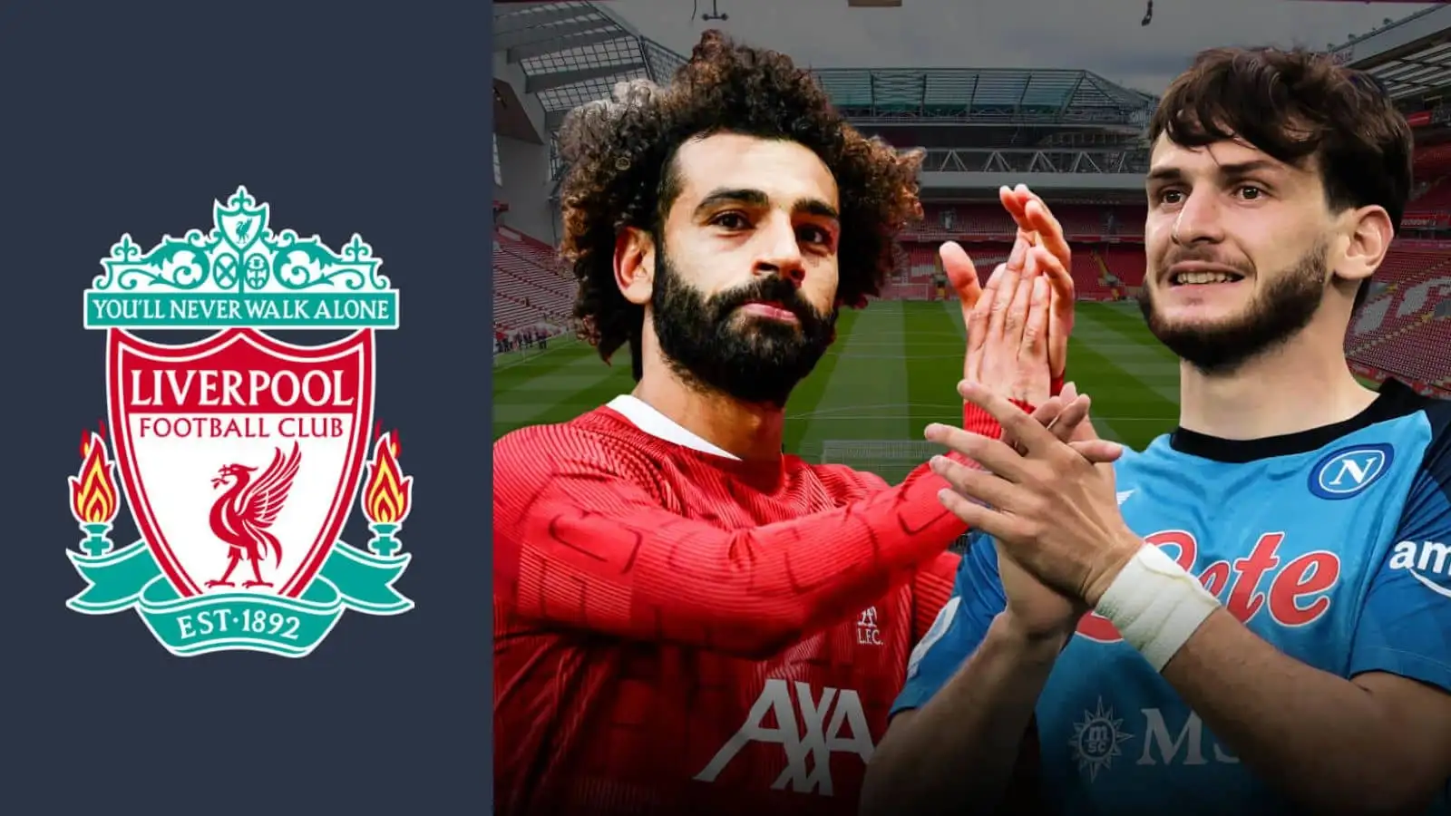 Napoli star Khvicha Kvaratskheila could one day replace Mohamed Salah at Liverpool