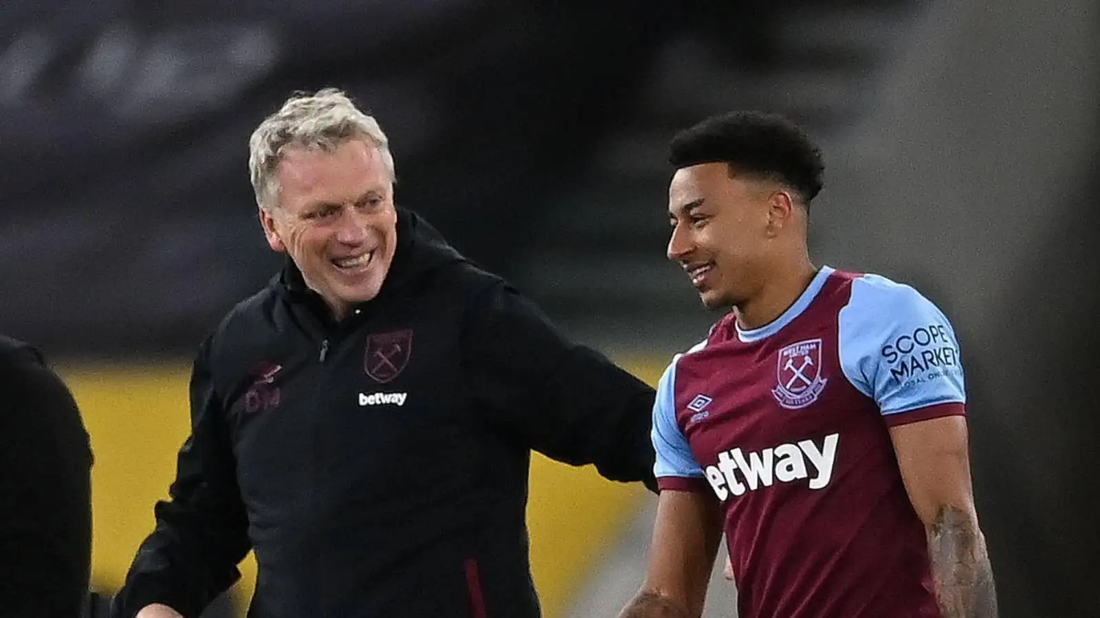 David Moyes and Jesse Lingard, West Ham