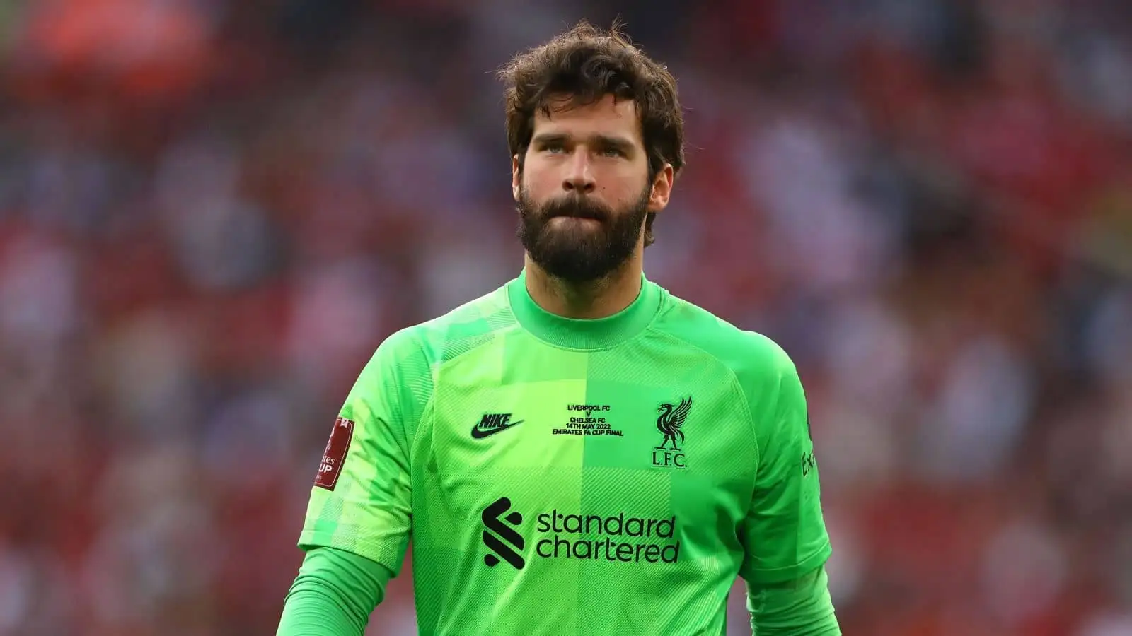 Alisson Becker of Liverpool - Chelsea v Liverpool, The Emirates FA Cup Final, Wembley Stadium, London