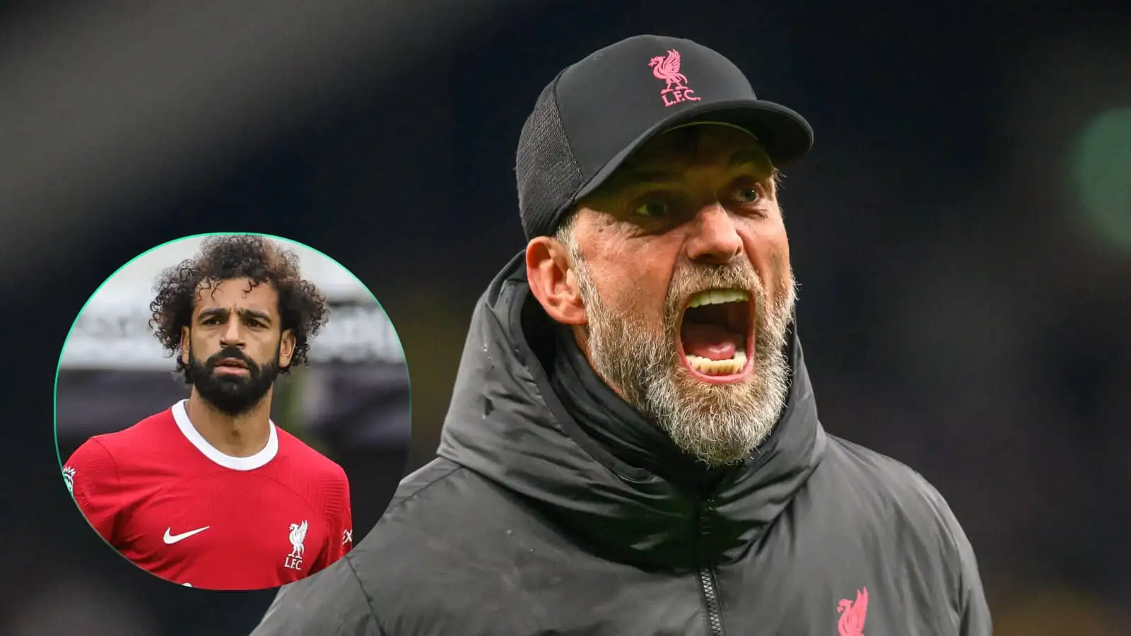 Liverpool manager Jurgen Klopp and forward Mohamed Salah