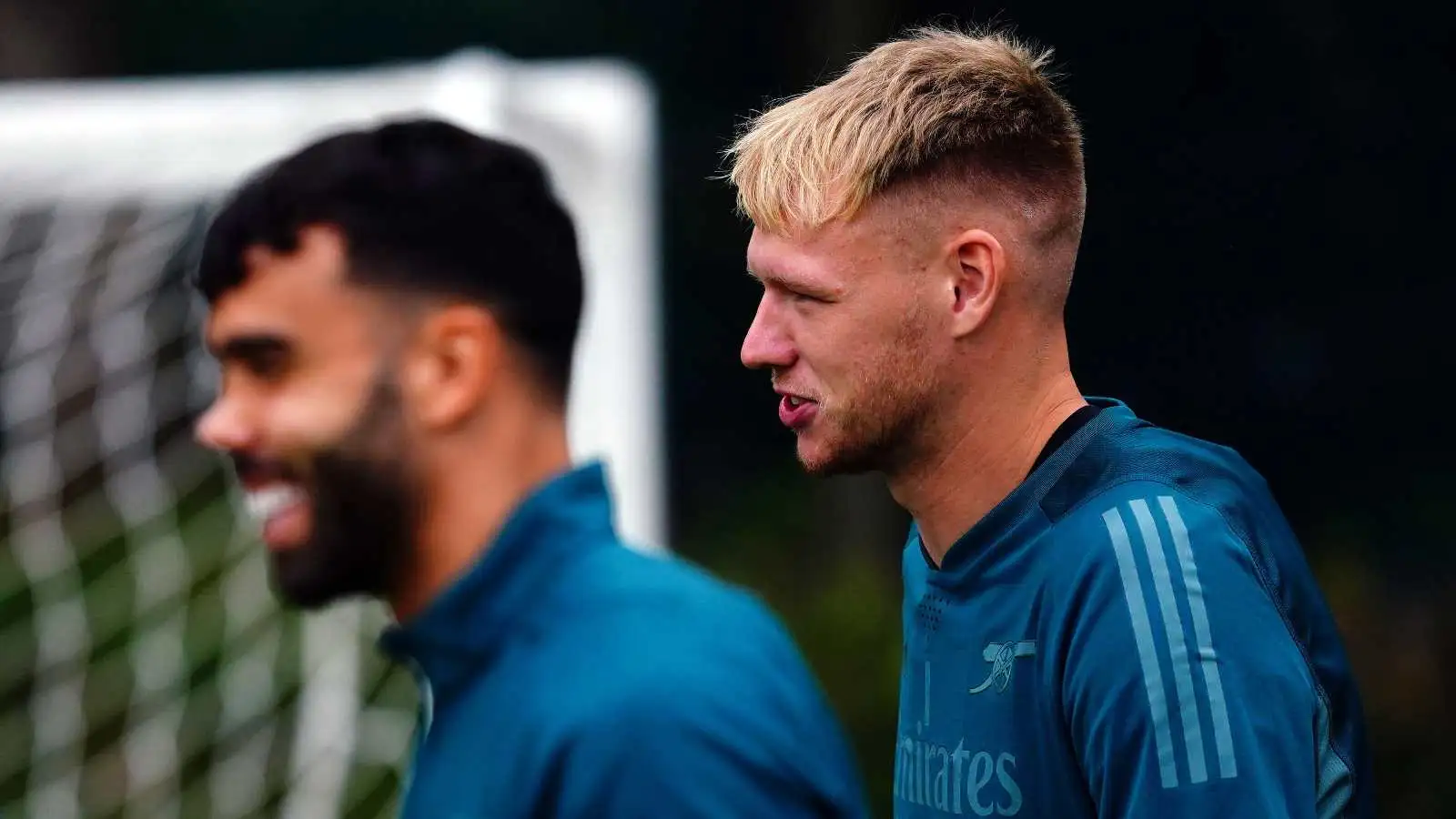 Arsenal goalkeepers Aaron Ramsdale and David Raya