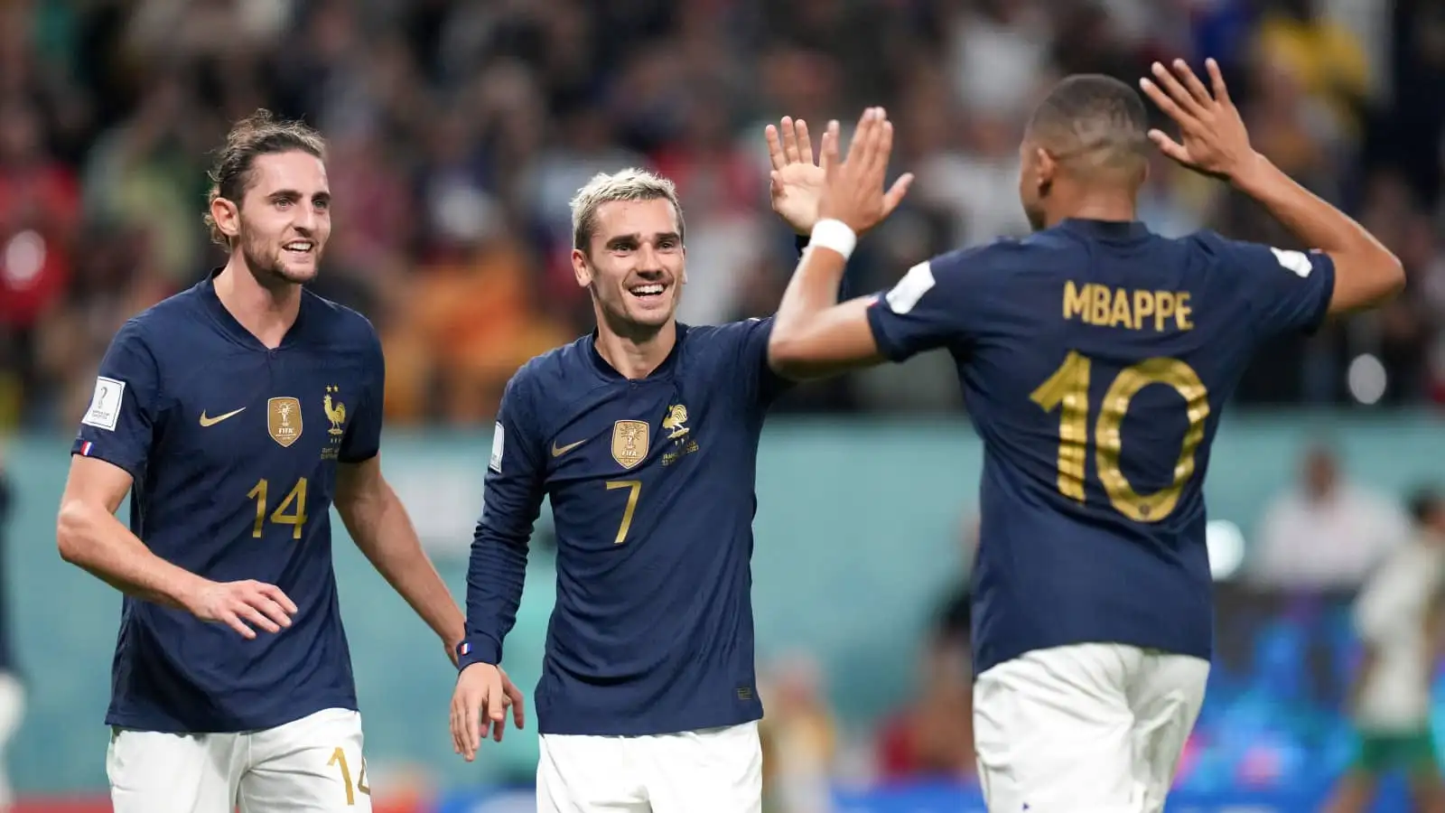 France stars Adrien Rabiot, Antoine Griezmann and Kylian Mbappe