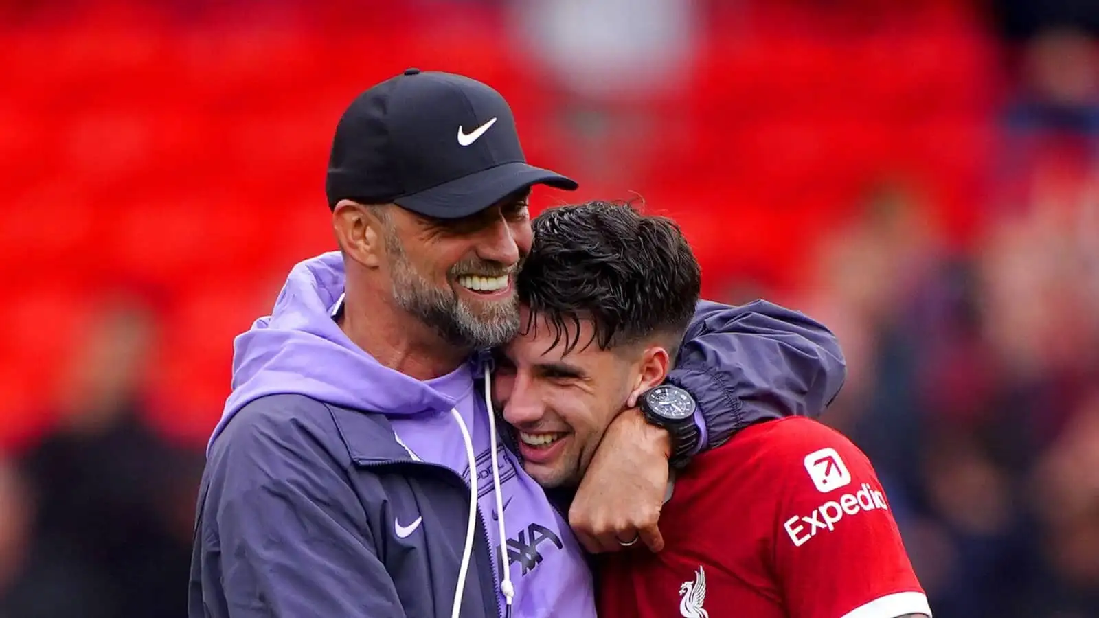 Jurgen Klopp and Dominik Szoboszlai, Liverpool