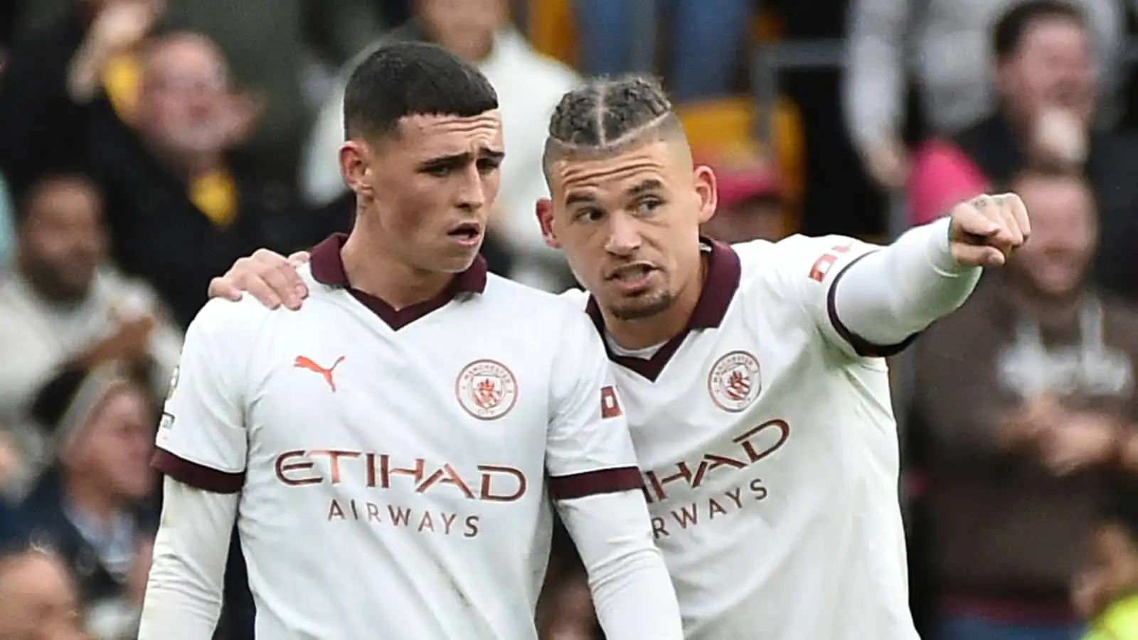 Man City stars Kalvin Phillips and Phil Foden