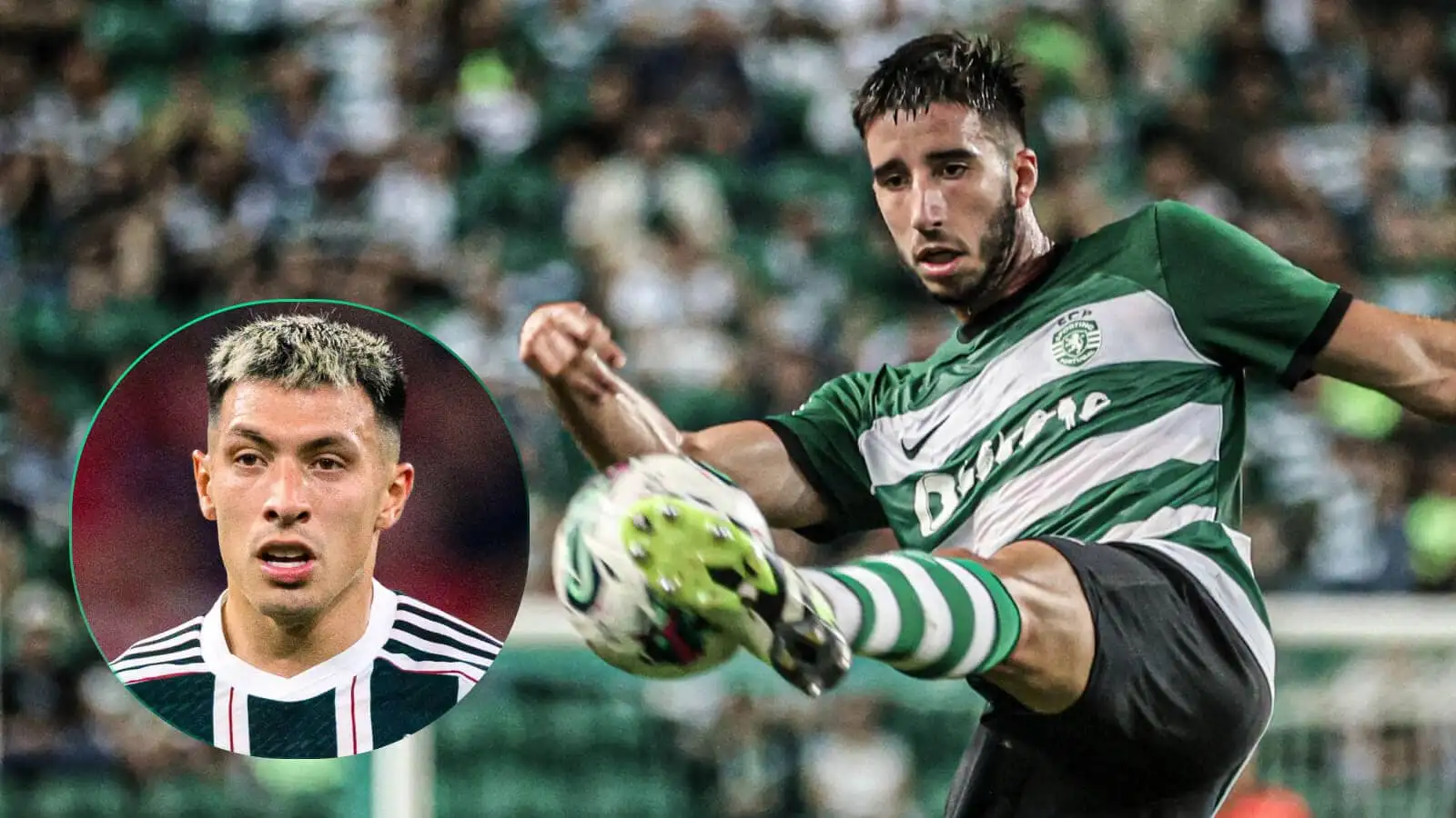 Sporting defender Goncalo Inacio and Man Utd star Lisandro Martinez