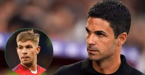 Mikel Arteta has been accused of wasting Emile Smith Rowe at Arsenal