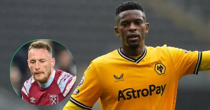 Wolves defender Nelson Semedo and West Ham veteran Vladimir Coufal