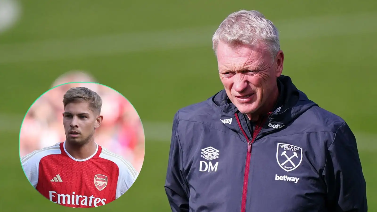 West Ham boss David Moyes is keen on Arsenal star Emile Smith Rowe