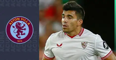 Aston Villa linked Sevilla left-back Marcos Acuna