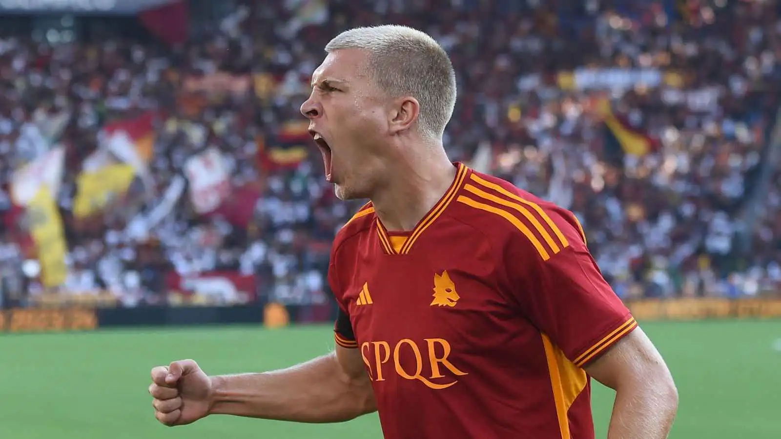 Rasmus Kristensen at a Roma match