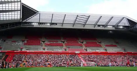 Liverpool forced to put full opening of Anfield Road stand back until 2024 in Merseyside derby blow