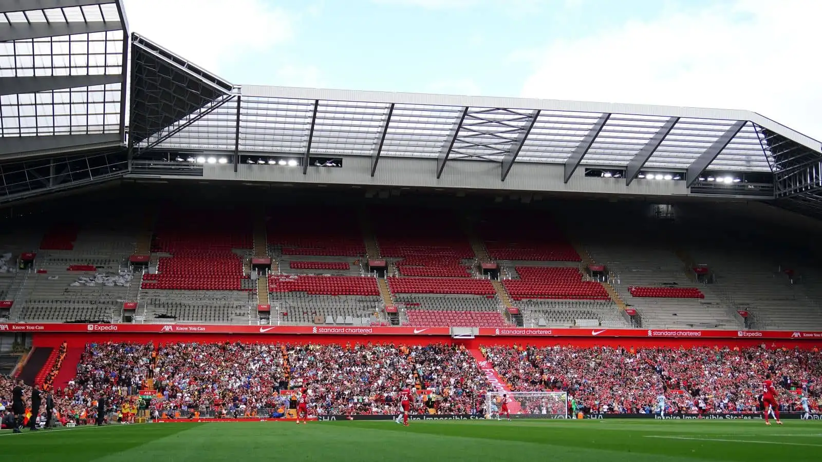 Liverpool forced to put full opening of Anfield Road stand back until