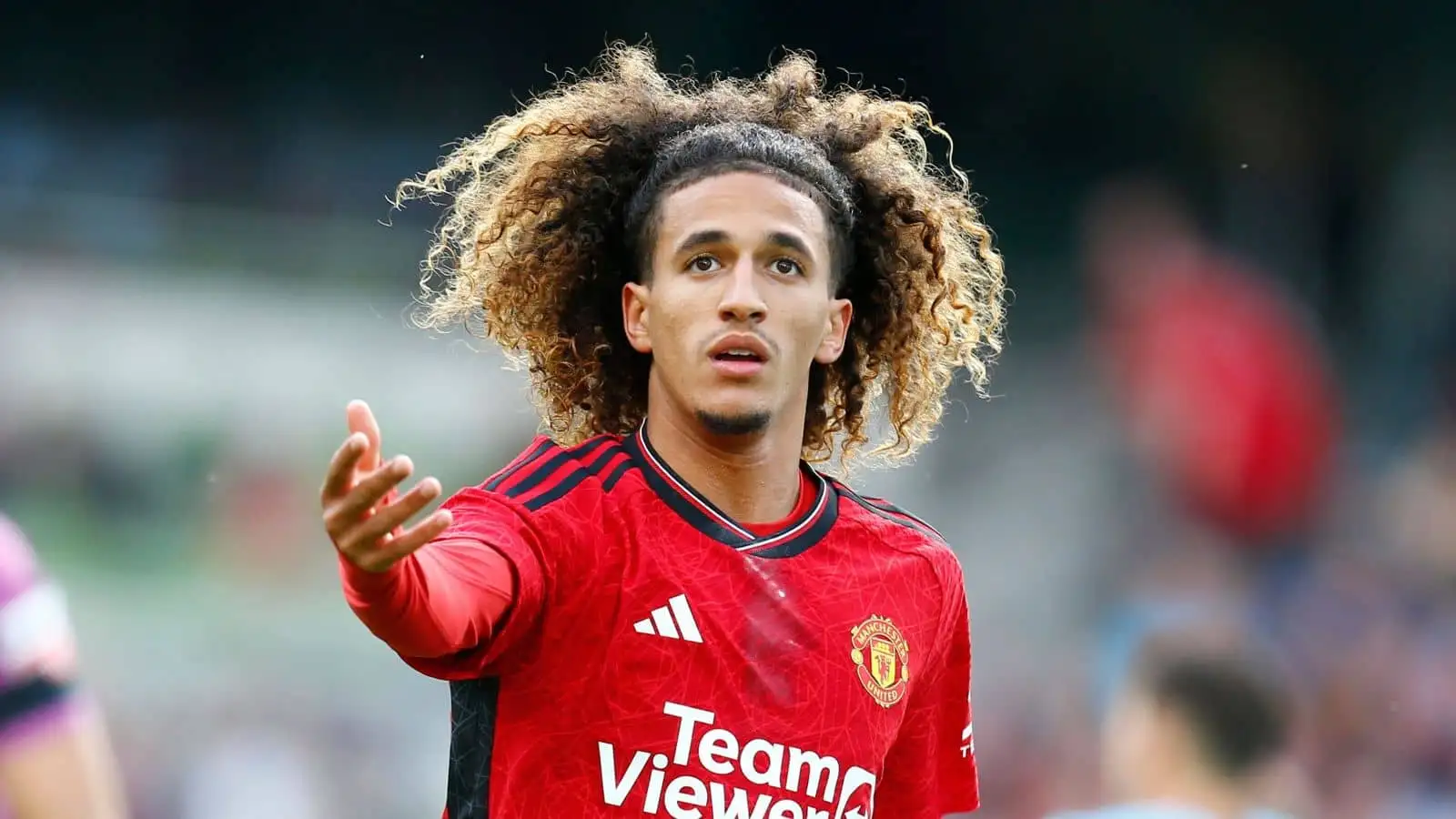 Hannibal Mejbri of Manchester United at Aviva Stadium, Dublin, Ireland: Pre Season Football Friendly, Manchester United versus Athletic Bilbao