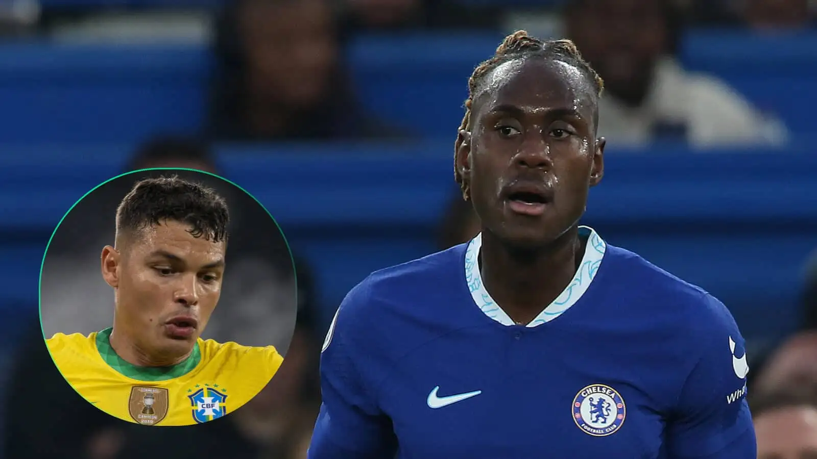 Chelsea defenders Trevoh Chalobah and Thiago Silva