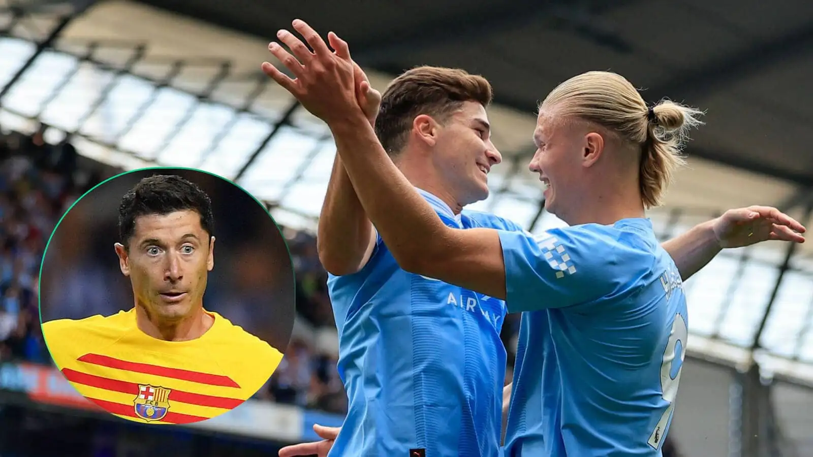 Alarm bells ring for Man City as Barcelona make release-clause plan for Lewandowski replacement