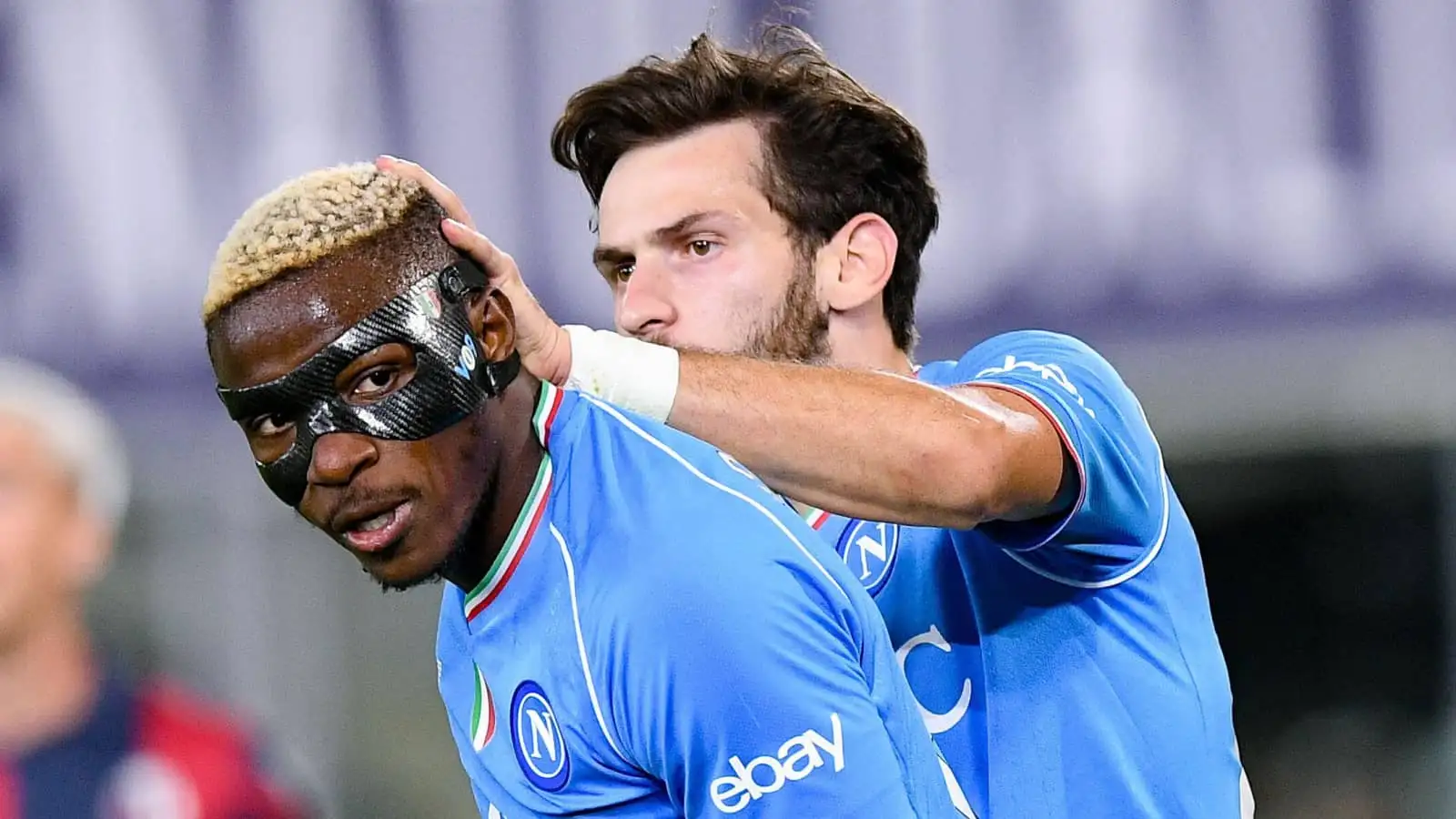 Napoli attackers Victor Osimhen and Khvicha Kvaratskhelia