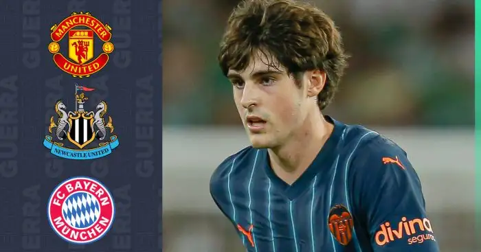 Manchester United and Newcastle target Javi Guerra of Valencia