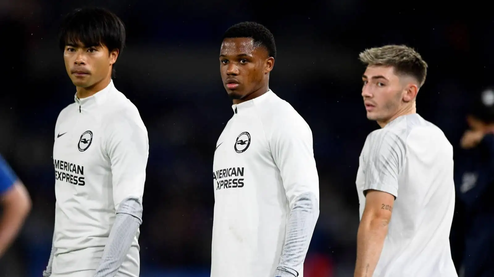 Brighton trio Kaoru Mitoma, Ansu Fati and Billy Gilmour