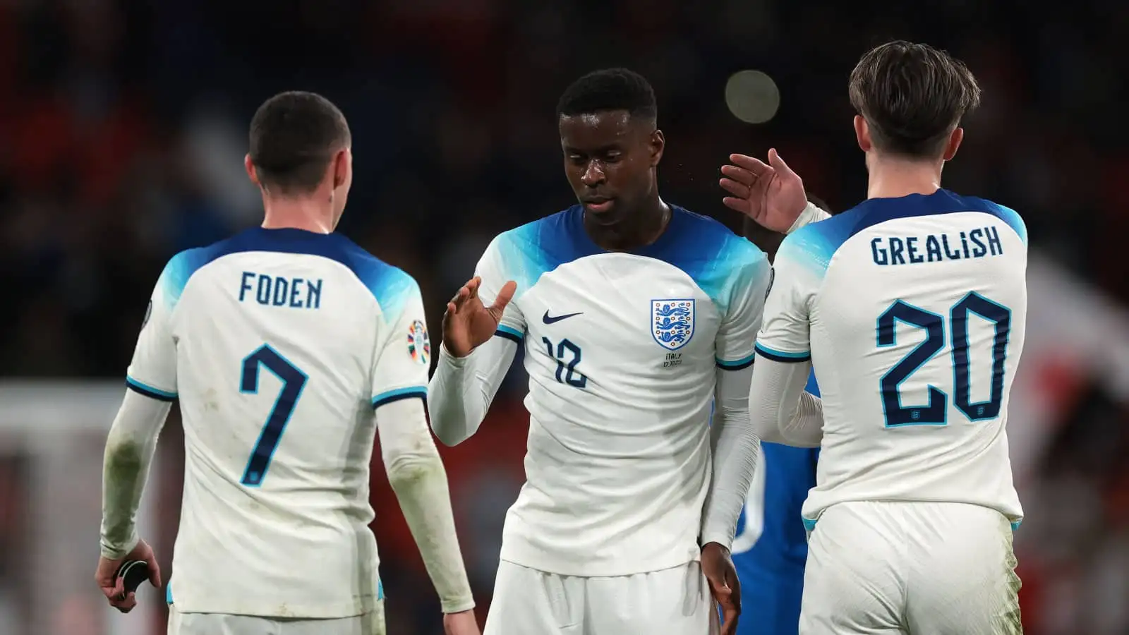 England stars Phil Foden, Marc Guehi and Jack Grealish