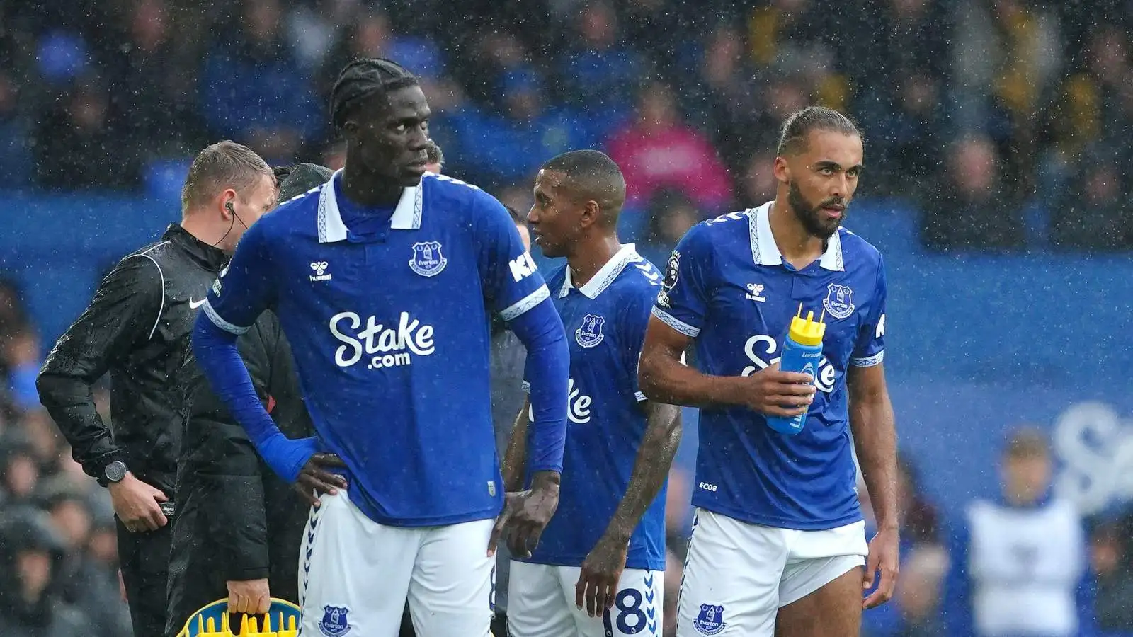 Everton trio Amadou Onana, Ashley Young and Dominic Calvert-Lewin