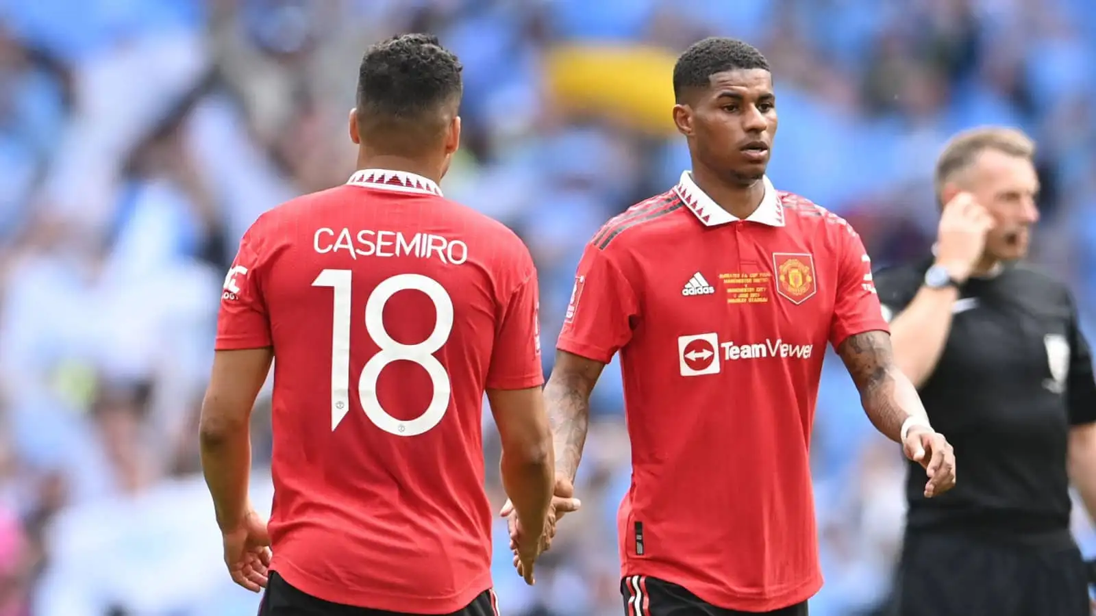 Man Utd stars Casemiro and Marcus Rashford