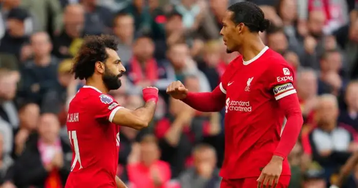 Liverpool stars Mohamed Salah and Virgil van Dijk