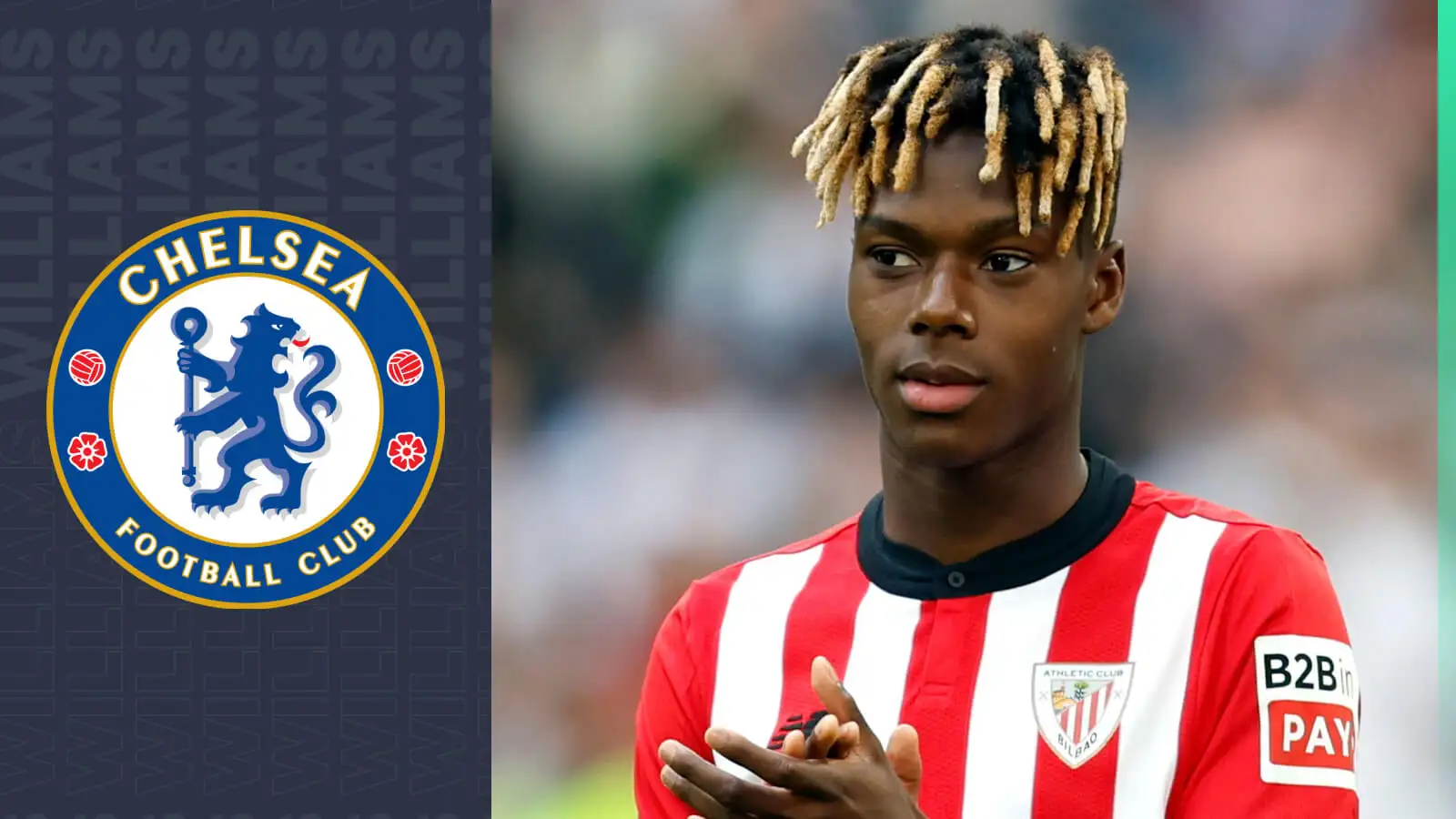 Chelsea linked Athletic Bilbao winger Nico Williams