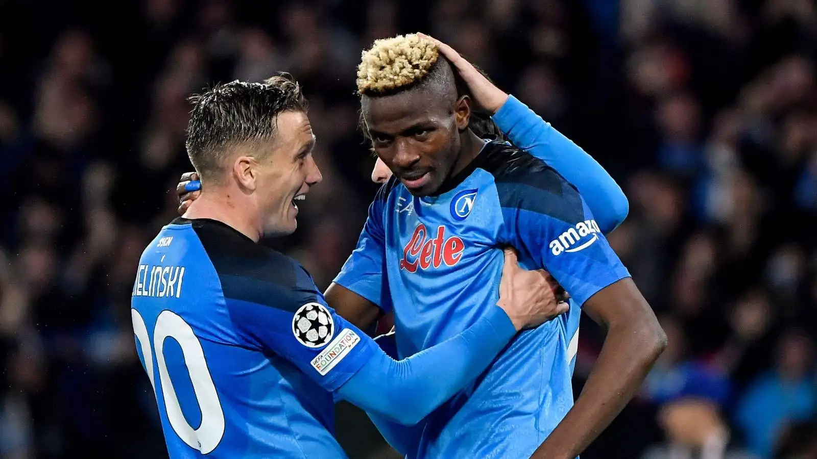 Napoli duo Piotr Zielinski and Victor Osimhen