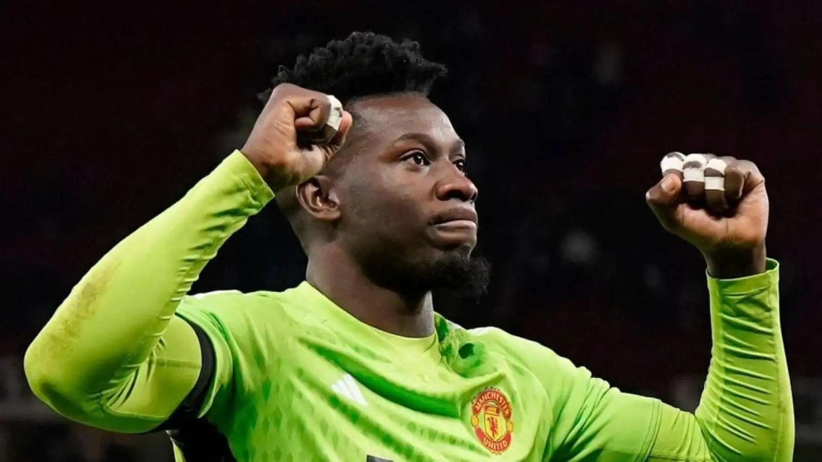 Andre Onana celebrating for Man Utd