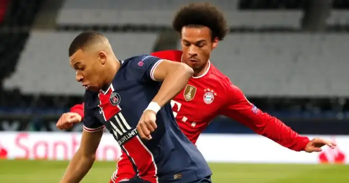 Leroy Sane and Kylian Mbappe, Bayern vs PSG