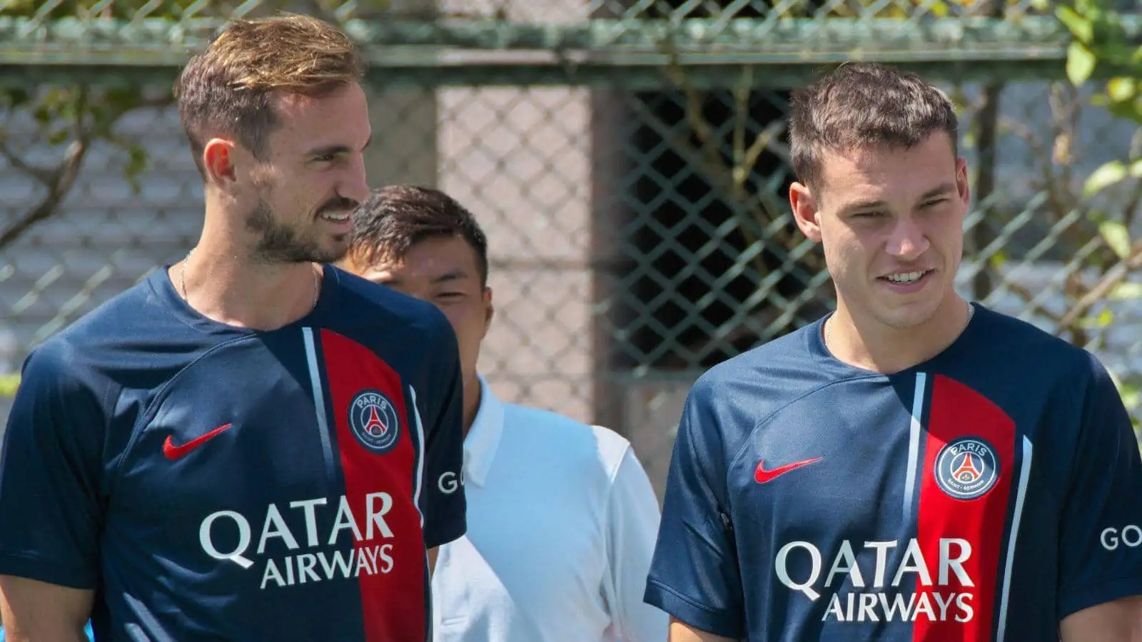 PSG midfielders Fabian Ruiz and Manuel Ugarte