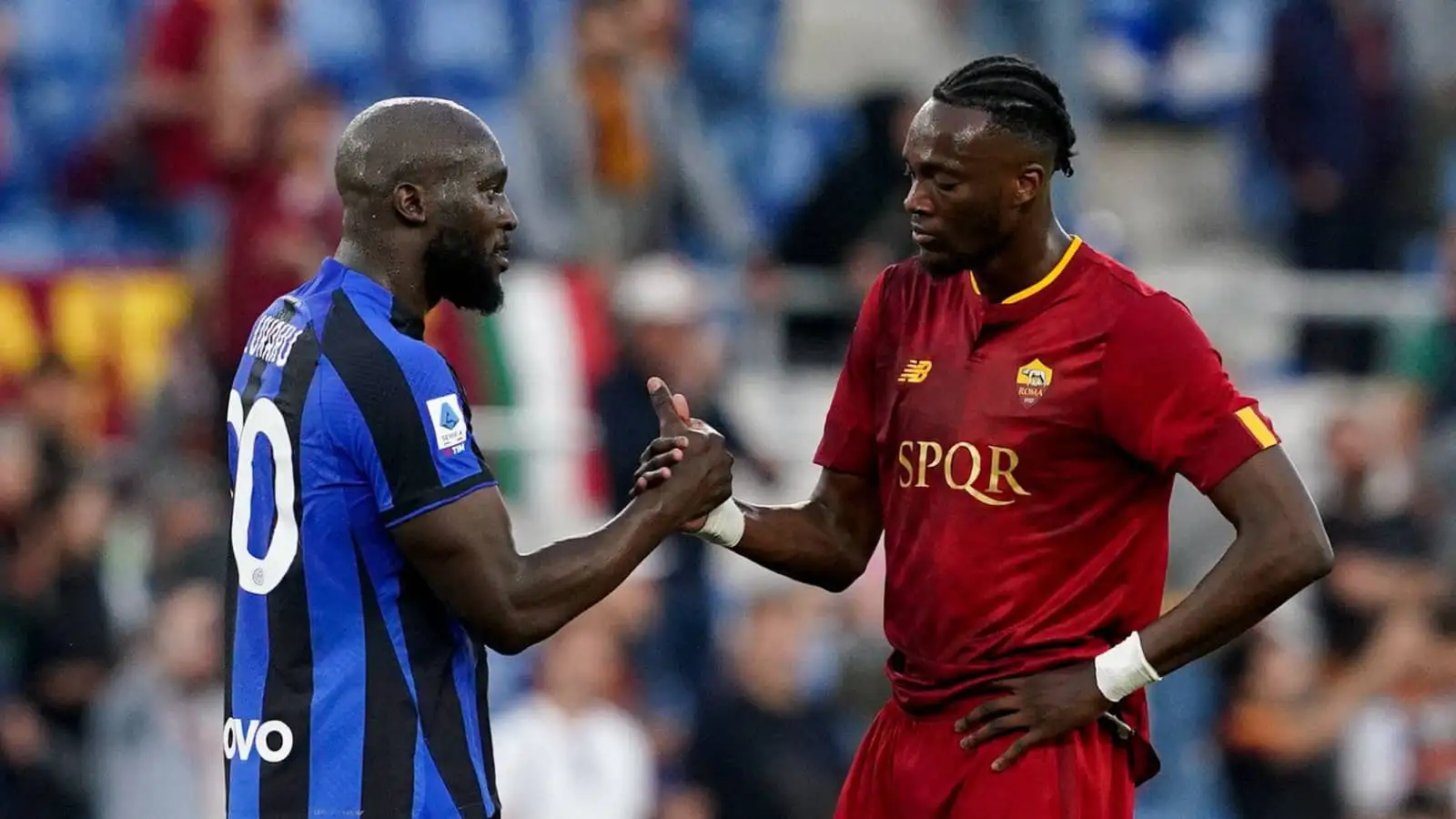 Strikers Romelu Lukaku and Tammy Abraham