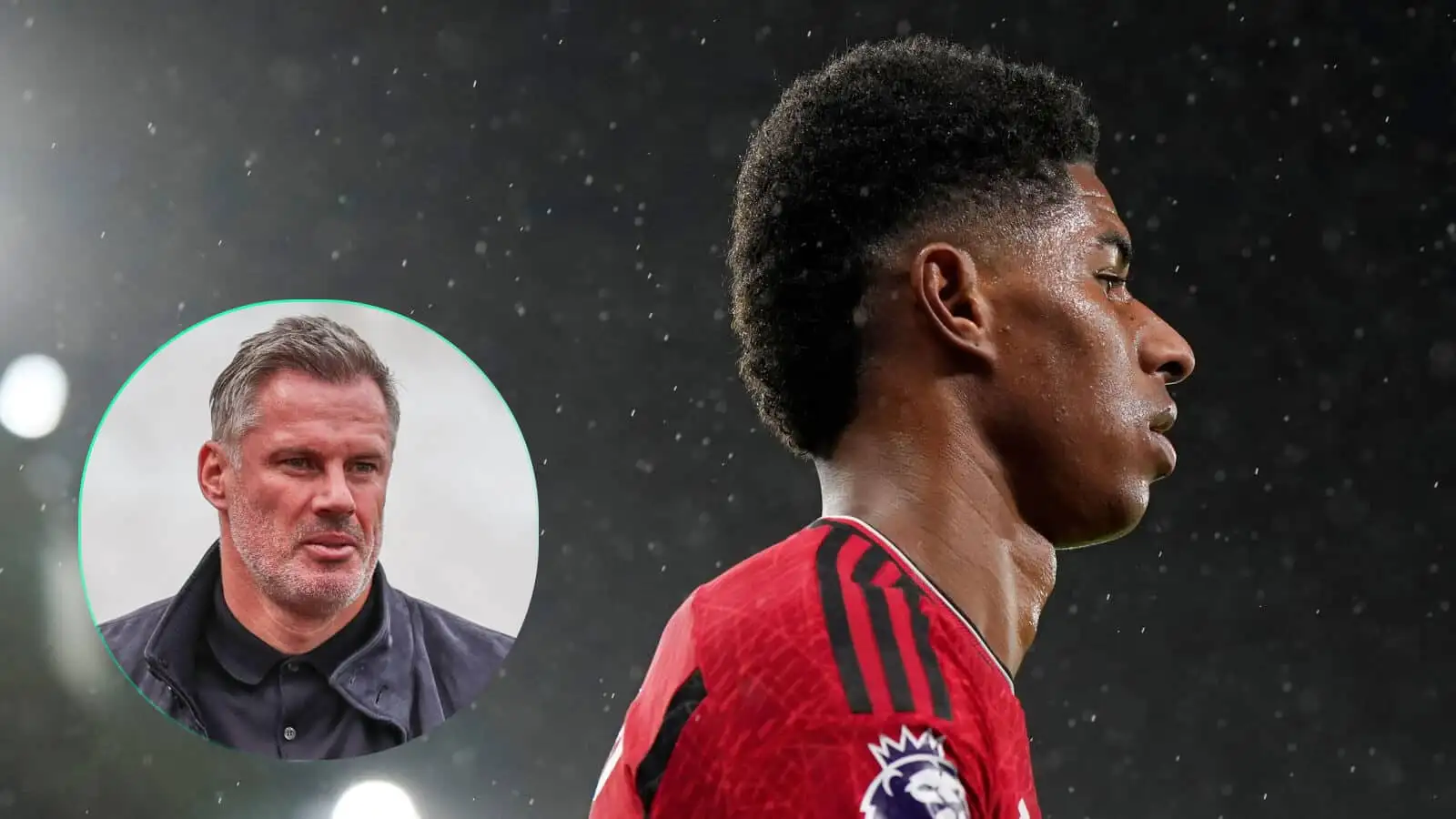 Jamie Carragher and Marcus Rashford