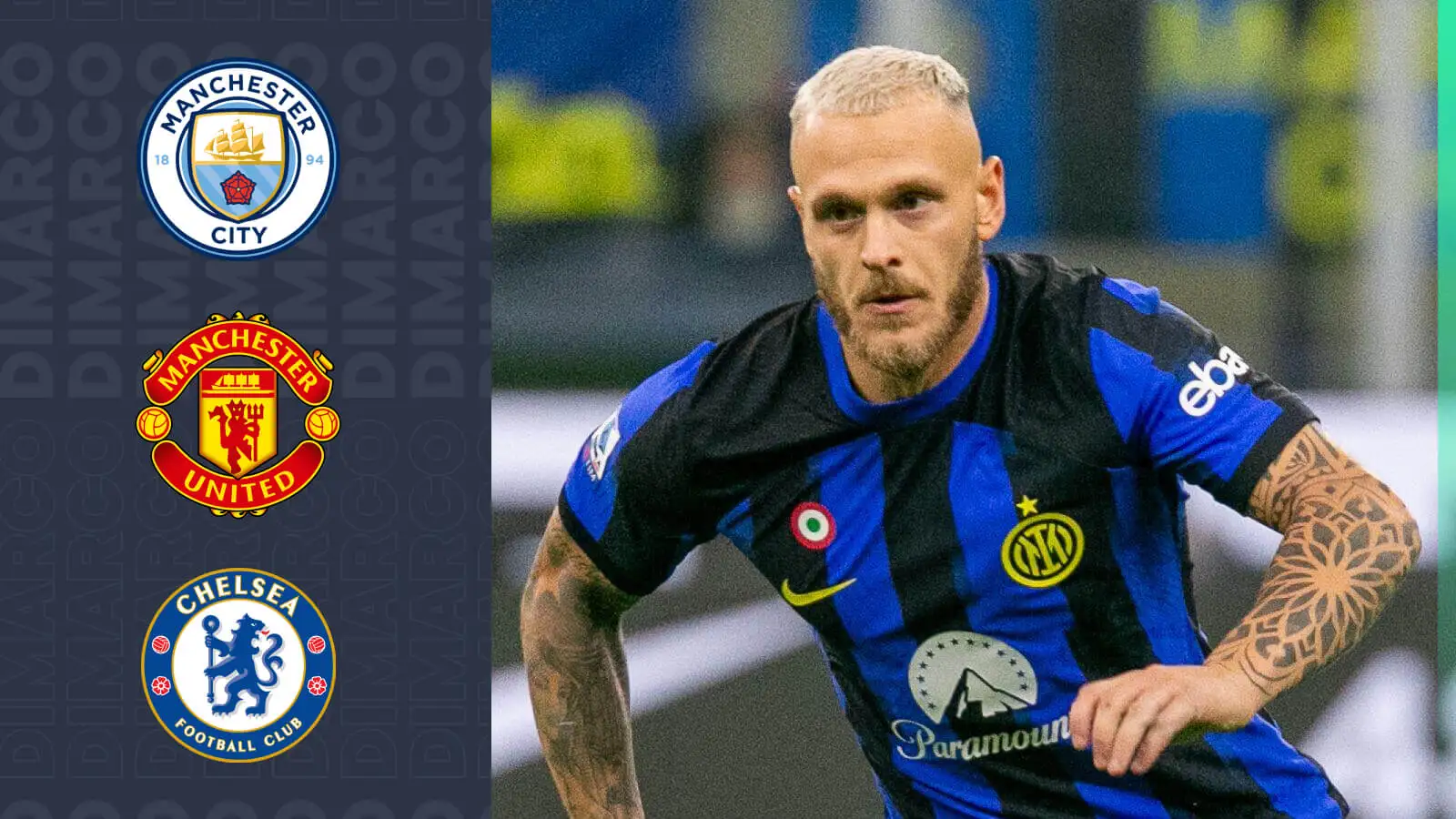 Man City, Man Utd, Chelsea linked Inter Milan left-back Federico Dimarco