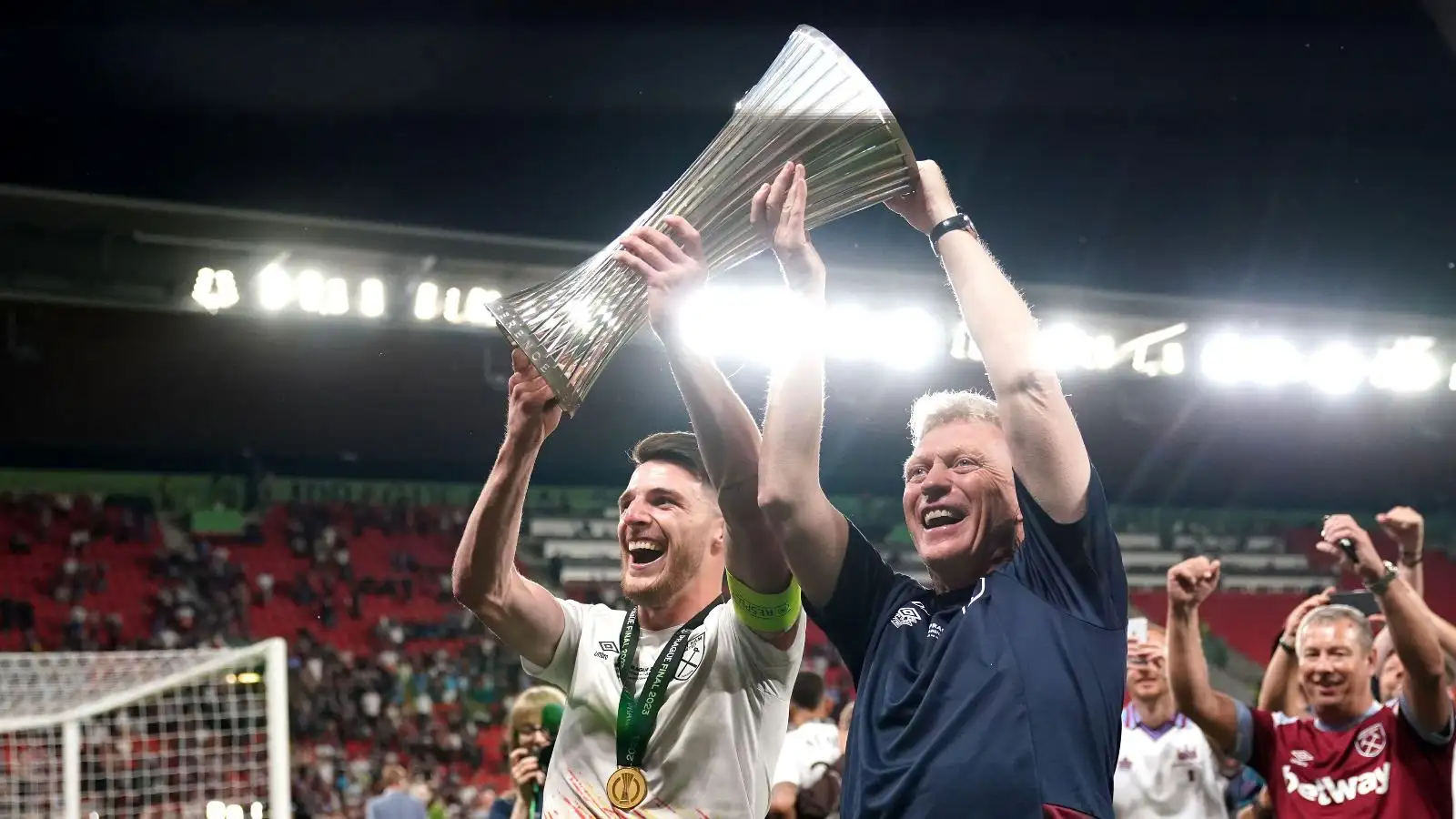Moyes says Declan Rice should be ‘welcomed back’ by fans when West Ham face Arsenal
