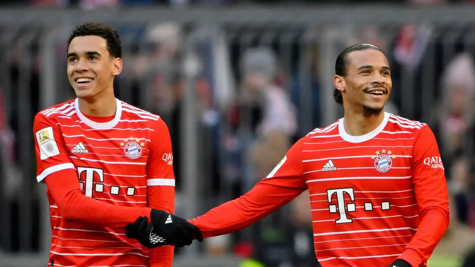 Jamal Musiala and Leroy Sane, Bayern