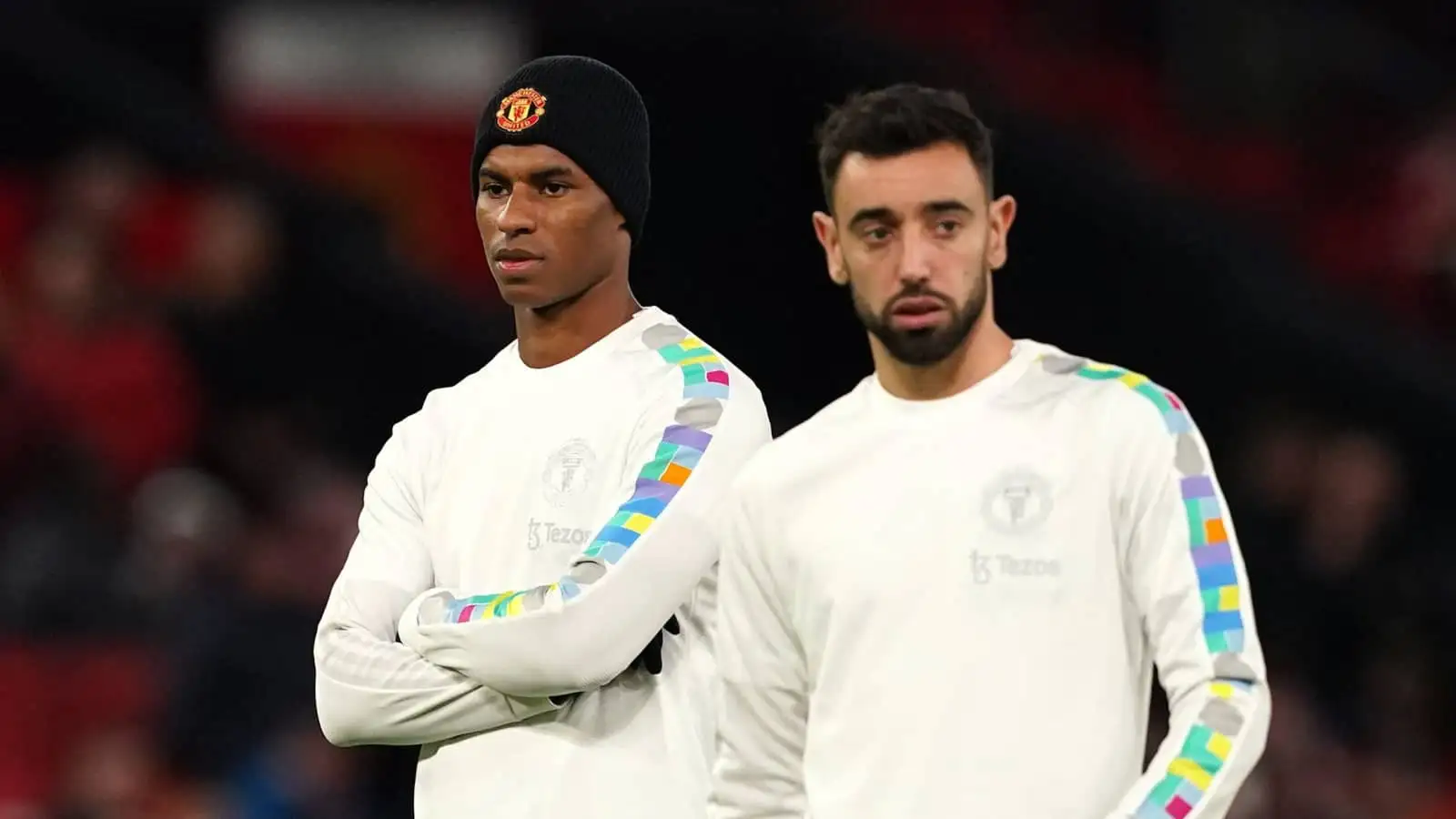 Man Utd stars Marcus Rashford and Bruno Fernandes