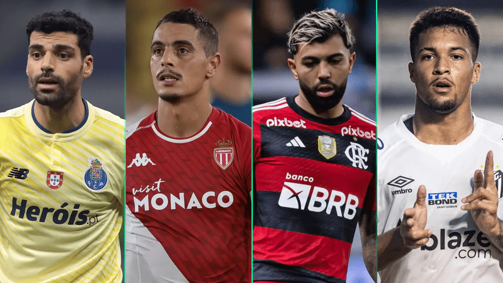 Man Utd striker targets Medhi Taremi (Porto), Wissam Ben Yedder (Monaco), Gabriel Barbosa (Flamengo) and Marcos Leanardo (Santos)