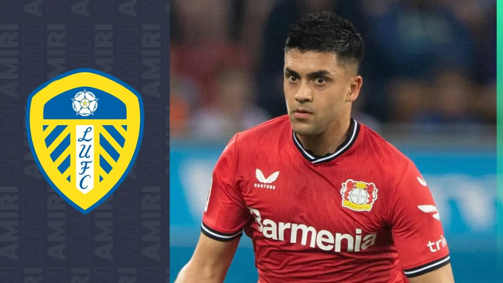 Bayer Leverkusen star Nadiem Amiri was a target for Leeds over the summer