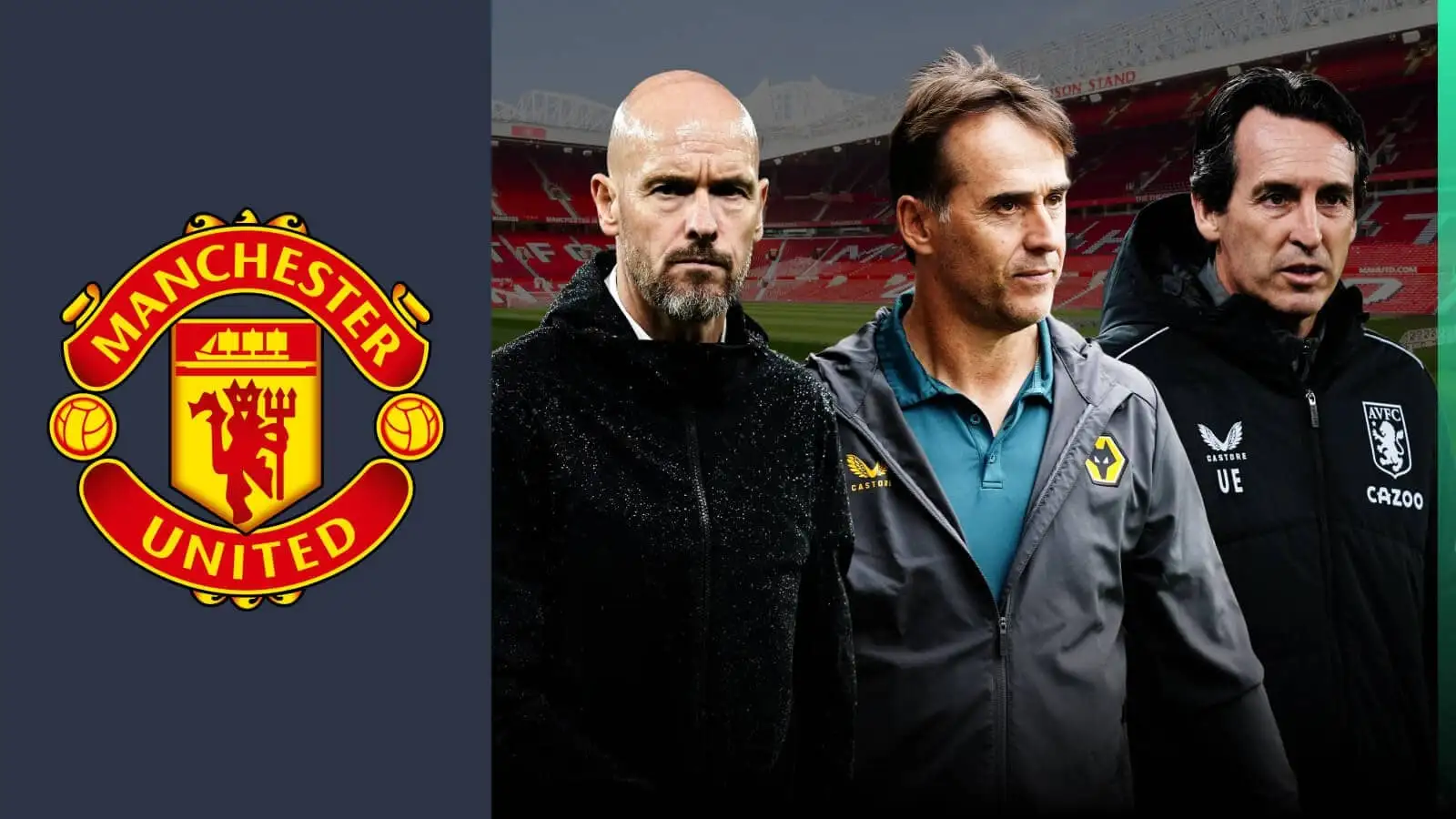 Julen Lopetegui and Unai Emery have been linked with replacing Erik ten Hag as Manchester United manager