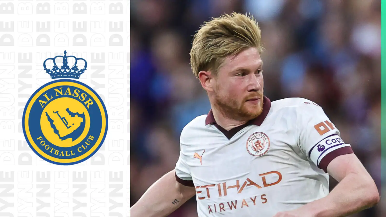 Al Nassr target Kevin De Bruyne of Manchester City