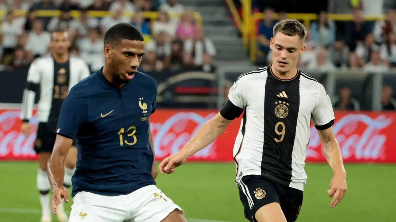 Jean-Clair Todibo and Florian Wirtz, France vs Germany
