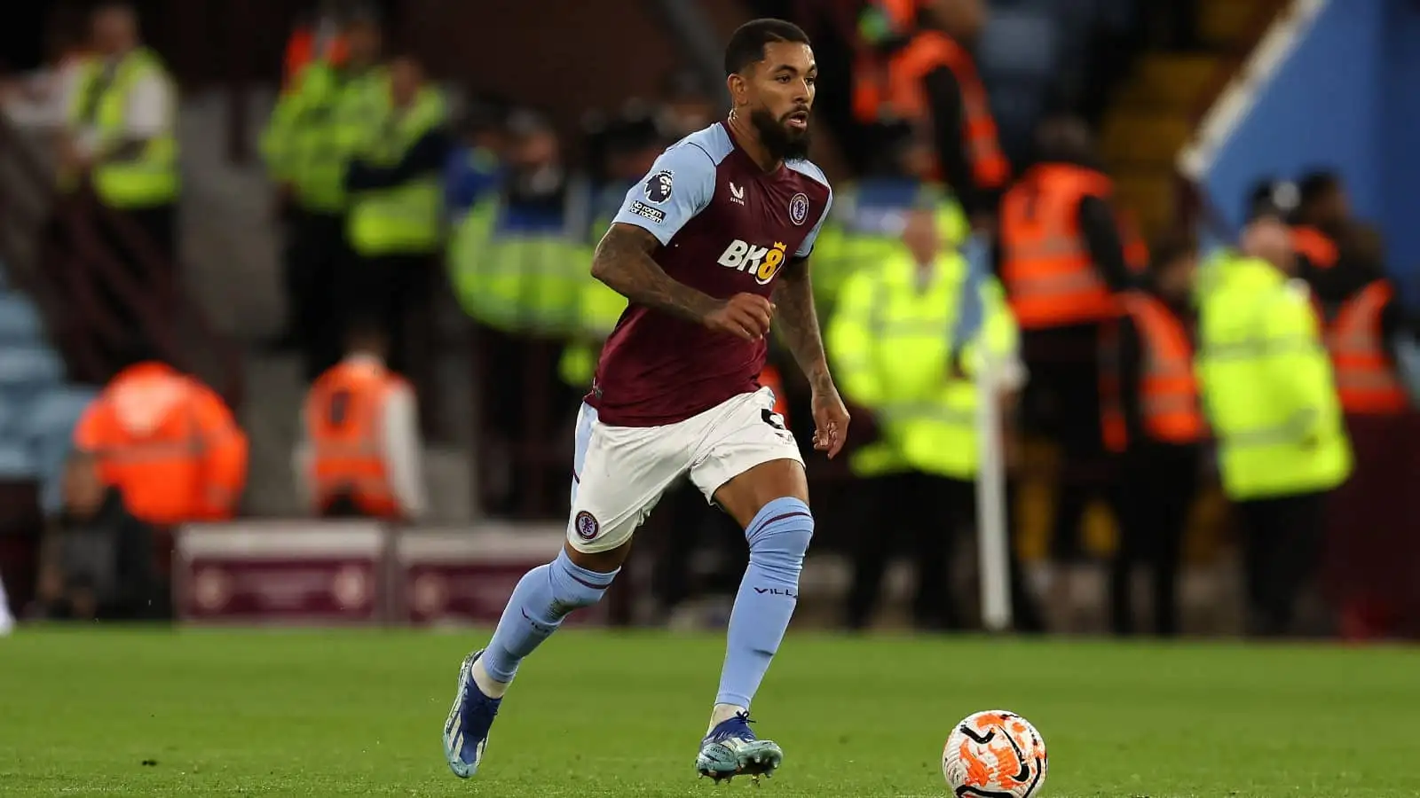 Douglas Luiz during a match for Aston Villa