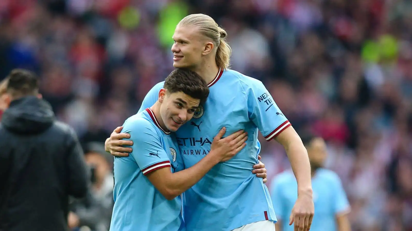 Erling Haaland, Julian Alvarez, Manchester City, April 2023