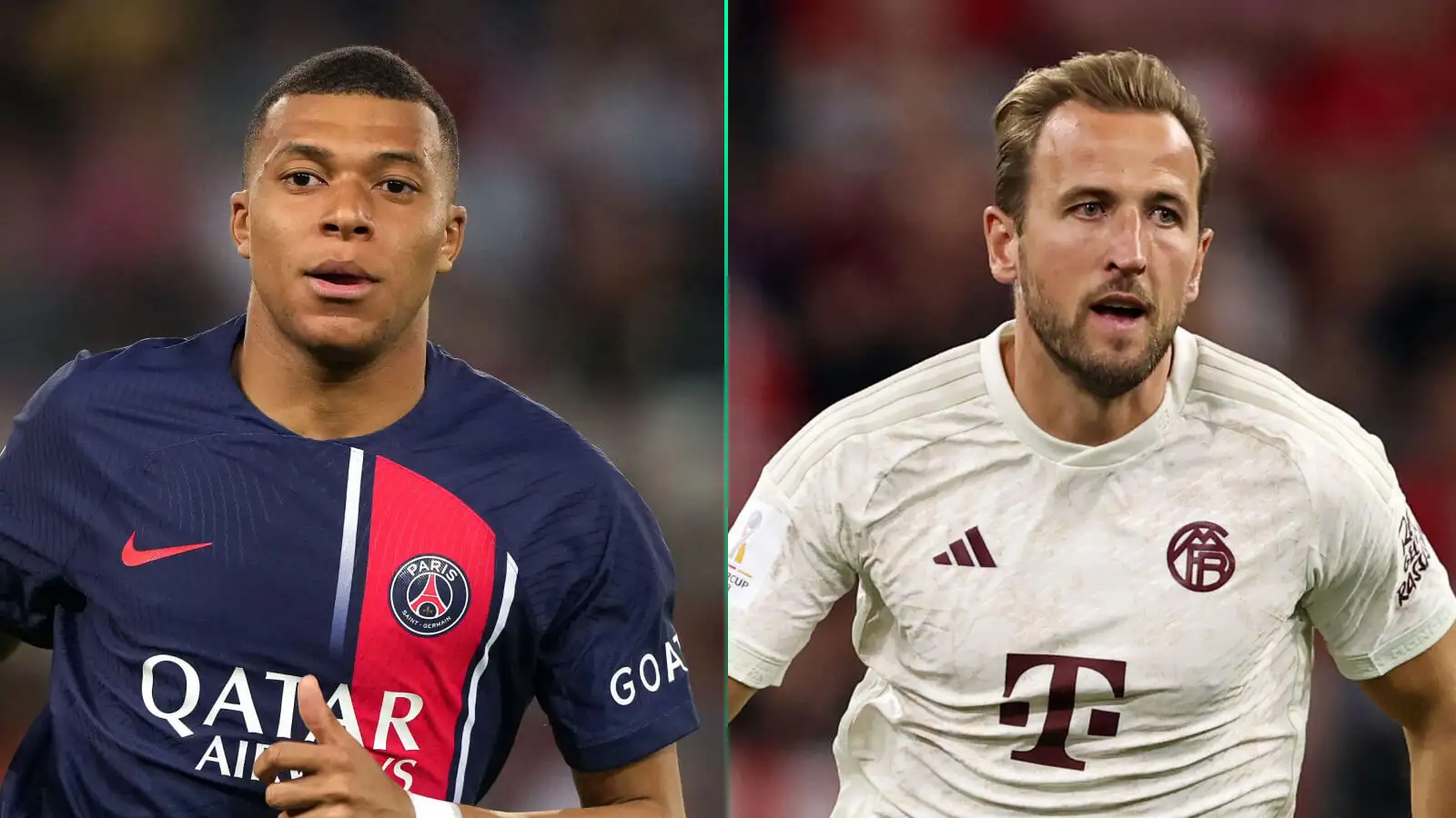 Kylian Mbappé - Games played together against Harry Kane