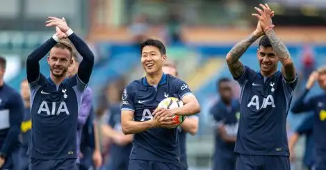 Tottenham stars James Maddison, Son Heung-min and Cristian Romero